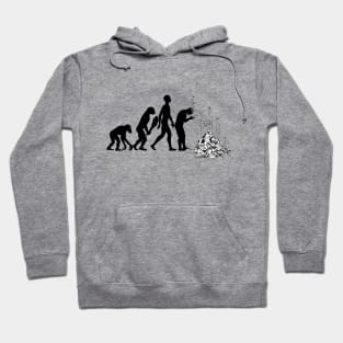Extinction - Humorous Apes to Humans Evolution Hoodie